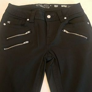 Miss Me Black Zippered jeans